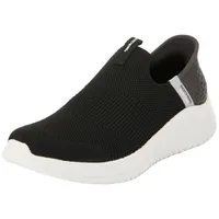 Skechers Boys Schlüpfen, Black Textile/White & Silver Trim, 35 EU - 35 EU