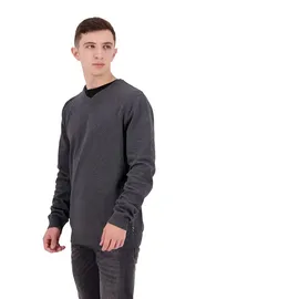 JACK & JONES Ebasic Knit Pullover Mit V-ausschnitt Dark Grey Melange L