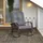 Outsunny Schaukelstuhl Gartenstuhl 75 x 98 x 91 cm braun