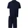 Hanro Pyjama Night & Day Blau M