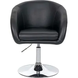 Mendler Esszimmerstuhl HWC-F19 Kunstleder schwarz