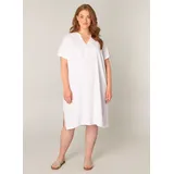 Base Level Curvy Tunikakleid Sommerkleid Weiß 46
