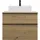 Burgbad Waschtischunterschrank 2 Schubladen 80 x 0 x 0 cm Eiche Dekor Urban / Schwarz Matt