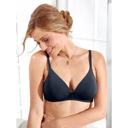 T-Shirt-BH NATURANA, Damen, Gr. 95, Cup B, blau (marine), 89% Polyamid, 11% Elasthan, BHs