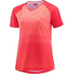 LÖFFLER Damen Trikot W BIKE SHIRT COMPONENTS, POPPY RED, 42