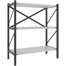 VCM Insasi Bücherregal 66 x 34 x 85 cm Weiß