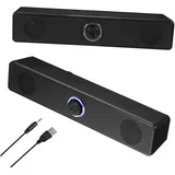 OSALADI Tv-soundbar-System Externer Desktop-Lautsprecher Stereo-soundbars Soundbars Für Den Fernseher Kleine Tv-soundbar Soundbar Mit Sub Mini-soundbar Für Pc Audio Ultra Dünn Plastik