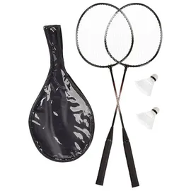 Relaxdays Badmintonset mit Tasche Weiß,Schwarz