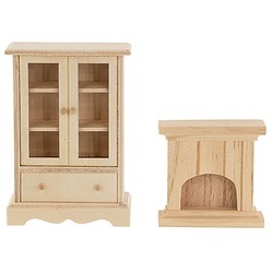 Miniatur "Schrank & Kamin", 2-teilig