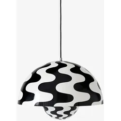 &tradition FlowerPot VP2 Pendelleuchte pattern black / white
