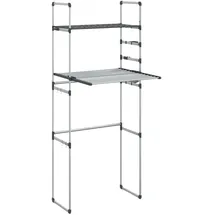 vidaXL Waschmaschinenregal 77x52x192 cm Aluminium