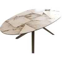 DeLife Esstisch Edge Oval 220x120 Keramik Iris FMG Patagonia