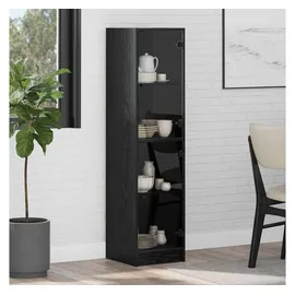 vidaXL Highboard 35 x 142 x 37 cm Schwarz / Eiche