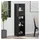 vidaXL Highboard 35 x 142 x 37 cm Schwarz / Eiche