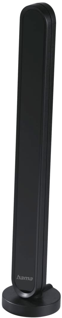 Hama DAB-Zimmerantenne für Radio (DAB, DAB+, UKW, digitale Innenantenne mit Verstärker, aktive Stabantenne mit F-Stecker, 1,4m Kabel) schwarz