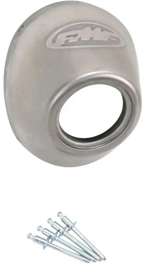 Fmf Powercore 4/q4 Stainless Steel Straight Cut Auspuffblende - Silver - One Size