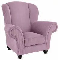 Home Affaire Hochlehnsessel King Henry Mikrofaser 117 x 111 x 92 cm Lila mit legerer Polsterung
