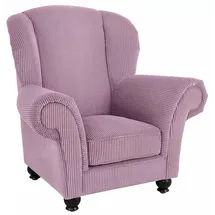 Home Affaire Hochlehnsessel King Henry Mikrofaser 117 x 111 x 92 cm Lila mit legerer Polsterung