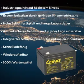 KungLong Ersatzakku kompatibel für APC RBC6 APC Smart UPS 700/1000/1500 & Back UPS Pro 1000