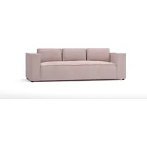 s-style möbel Modernes Sofa 3 Sitzer Porto Aus Puderrosa Cord