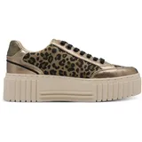 s.Oliver Damen Plateau Sneaker Platform Vegan, Mehrfarbig (Leopard), 41