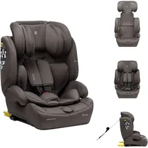 KIKKABOO Kindersitz I-Bronn i-Size (76-150cm) Isofix, Top Tether, Kissen, Gurt beige