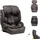 KIKKABOO Kindersitz I-Bronn i-Size (76-150cm) Isofix, Top Tether, Kissen, Gurt beige