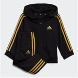 Adidas Trainingsanzug Baby - schwarz/gold Gr. 98 - 3 Jahre