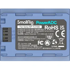 SmallRig 4265B NP-FZ100 USB-C-aufladbar| Preis nach Code NIKOLAUS