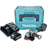 Makita ga 047 GD101 Akku Winkelschleifer 40 v max. 125 mm x-lock Brushless - 1x Akku 2,5 Ah + Makpac