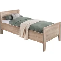 Wiemann Holzbett WIEMANN "Bern", beige (eiche, sägerau, dekor, eiche,