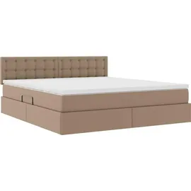 vidaXL Bett mit Stauraum 180 x 200 cm Braun