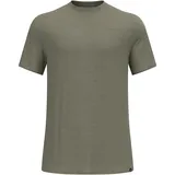 Odlo X Pow Merino Tencel Kurzarm-t-shirt - vetiver melange - XL