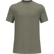 Odlo X Pow Merino Tencel Kurzarm-t-shirt - vetiver melange - XL