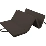 Gutekissen® Weichbodenmatte Gymnastikmatte Turnmatte Fitnessmatte Faltmatratze 4 EKO MAT (200x120x5, Dunkelbraun)