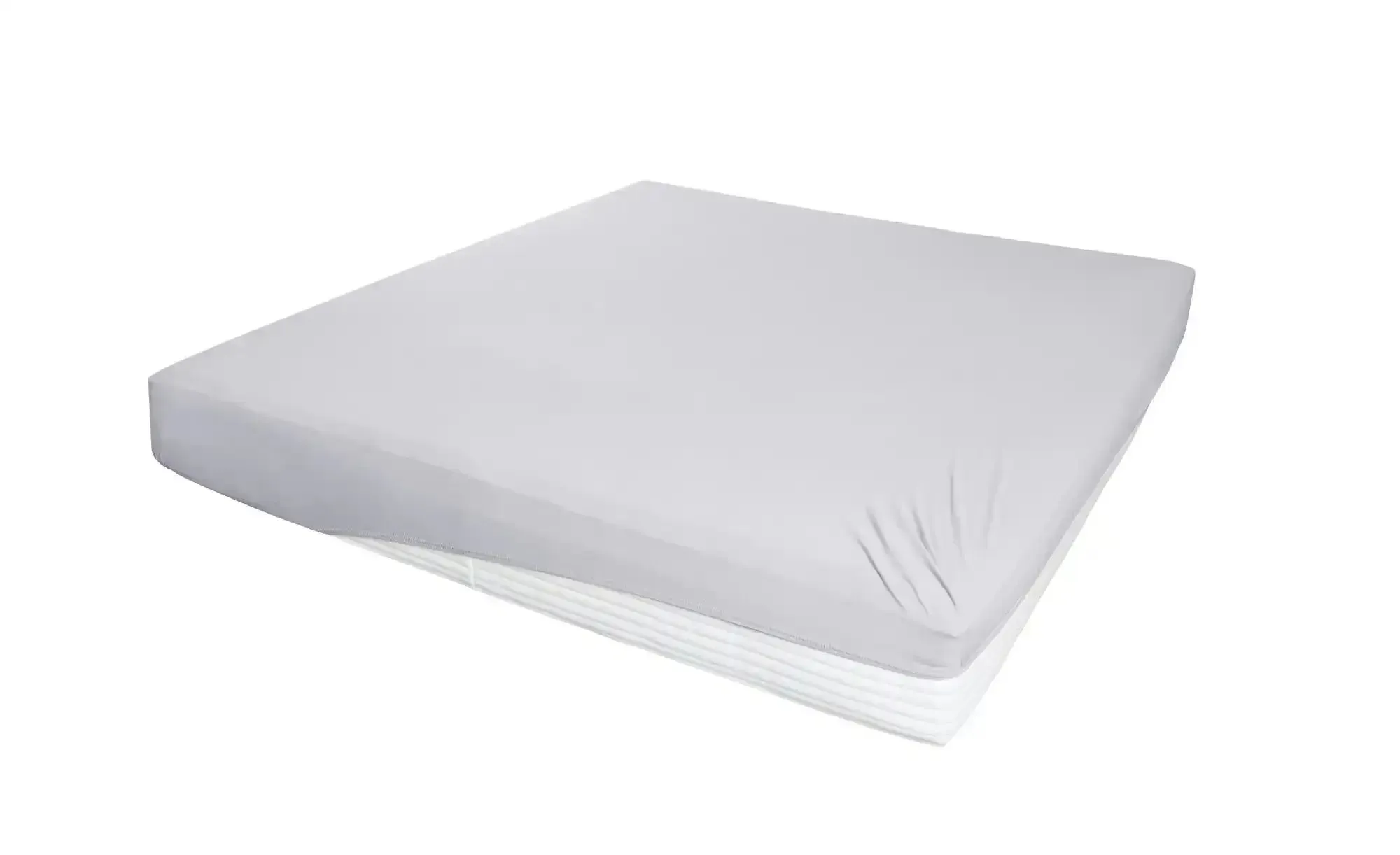 como Jersey-Elasthan Boxspringbetttuch   , grau , Maße (cm): B: 190 H: 26