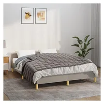 vidaXL Gewichtsdecke Grau 120x180 cm 9 kg Stoff