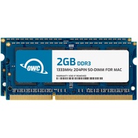 OWC Other World Computing 2 x 2GB 1333 MHz, DDR3-RAM, SO-DIMM), RAM, Blau