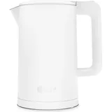 Balter Home Balter Wasserkocher Edelstahl WK-4, 1,7 Liter, elektrischer Wasserkocher, Doppelwand Design, BPA frei, LED, Teekocher Kompakt, leise Weiß