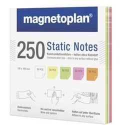 Magnetoplan Moderationskarten »Static Notes« 100 x 100 mm mehrfarbig, 10x10 cm