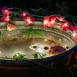 Hellum LED Lichterkette 1,35 m warmweiß Rosa