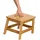 Zeller Schemel Bambus 25 x 25 x 38,5 cm Braun