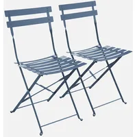 Sweeek 2er-Set klappbare Gartenstühle aus Metall - Sweeek