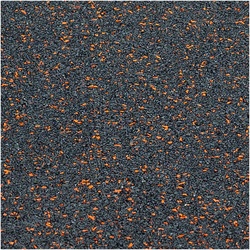 TRENDY SPORT Bodenmatte Rubber Interlocking Flooring Segura 1000 schwarz/orange 0,6 cm