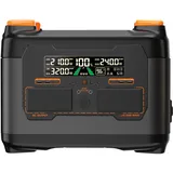 NECESPOW Tragbare Powerstation S2400, 2048Wh/2400W LiFePO4-Akku,4x AC Ausgängen, 1,5 St Schnellladung, Mobile Stromversorgung, MPPT 600W Solargenerator für Hause Camping