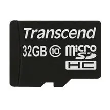 Transcend microSDHC Class 10 + SD-Adapter 32 GB