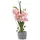 Homescapes Kunstblume, rosa im Deko-Topf, 58 cm