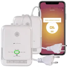 VisorTech Smarter Multi-Gasmelder Weiß 2er-Set