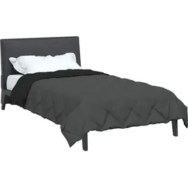 vidaXL Ganzjahresbettdecke Schwarz und Anthrazit 135 x 220 cm
