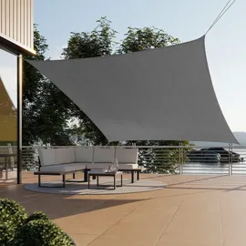 Tectake tectake® Sonnensegel grau